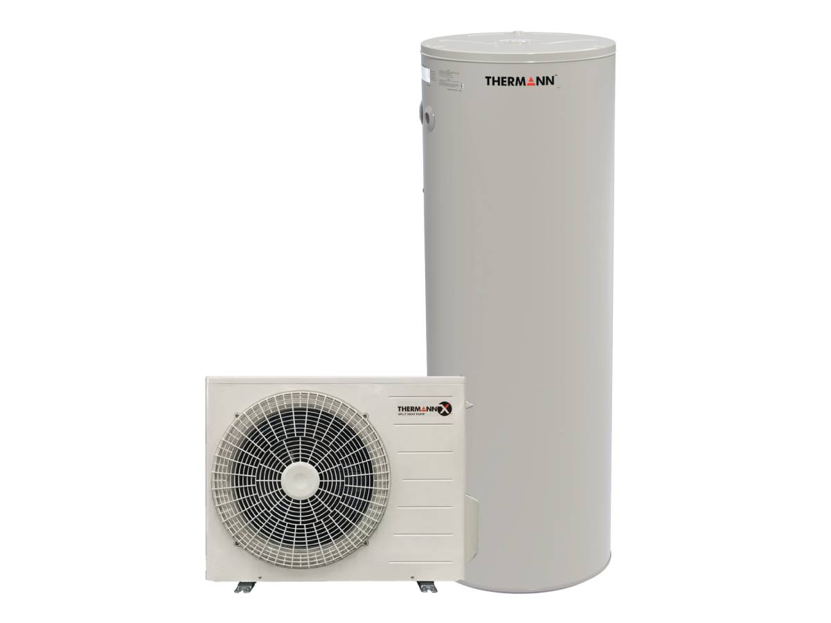 Thermann split heat pump, outdoor unit + tank
