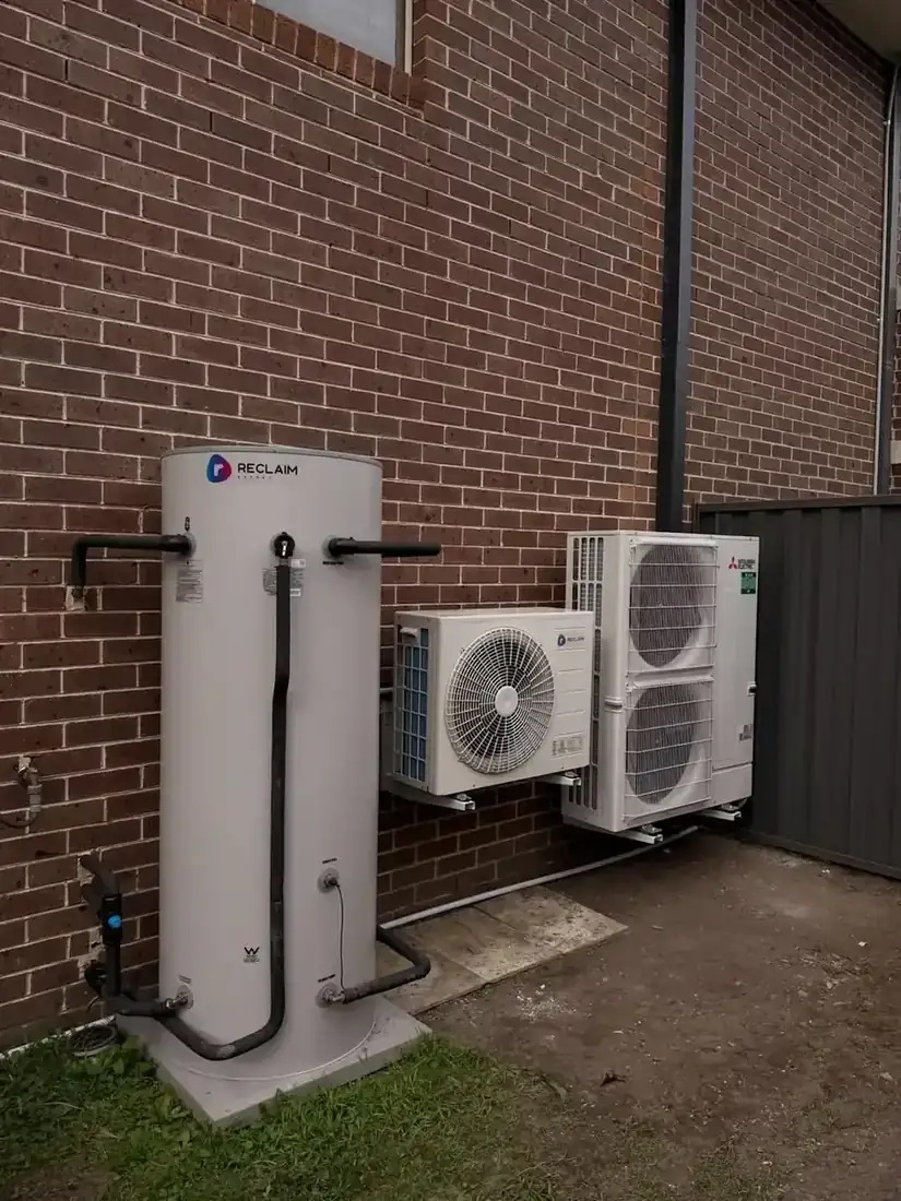 Reclaim heat pump paired with solar