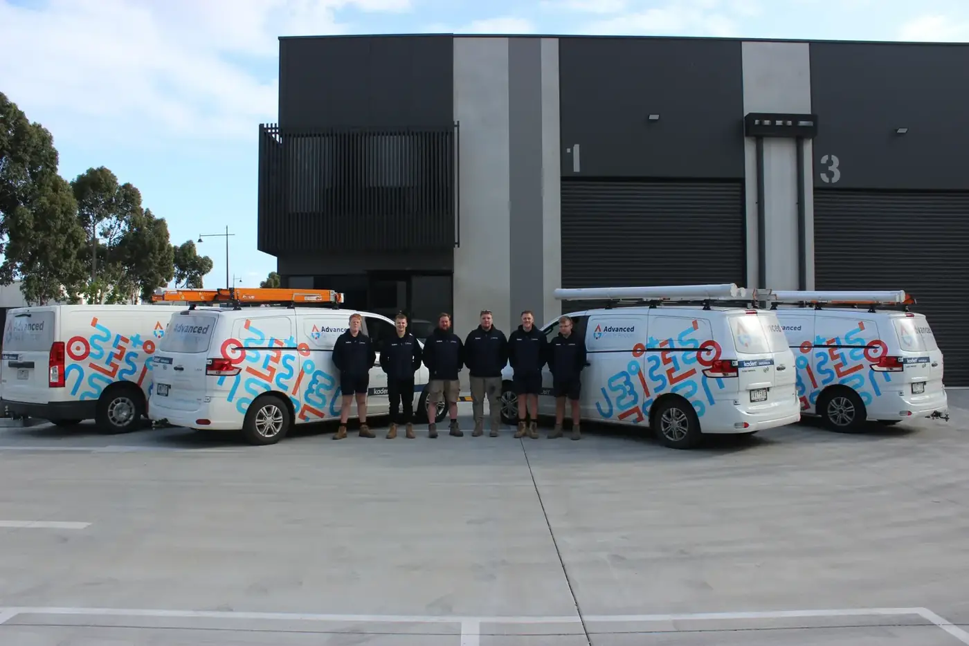 Advanced Gas team on a rental property install