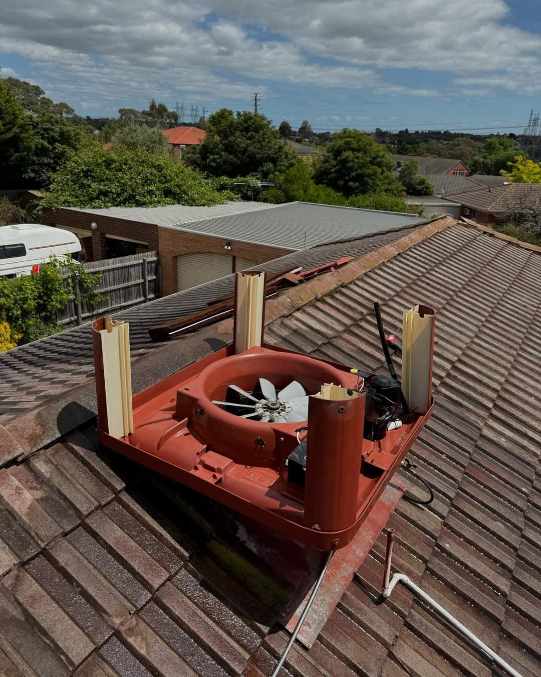 Evaporative cooler service and CO testing
