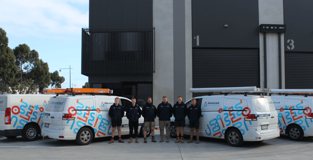 Advanced Gas team on a rental property install