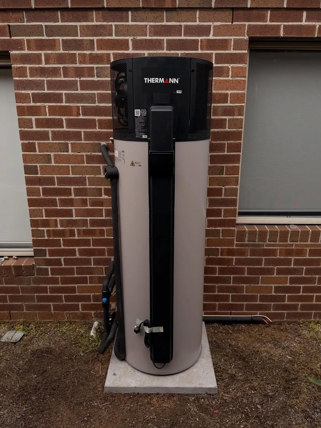 Thermann heat pump hot water system installed at a Pakenham home